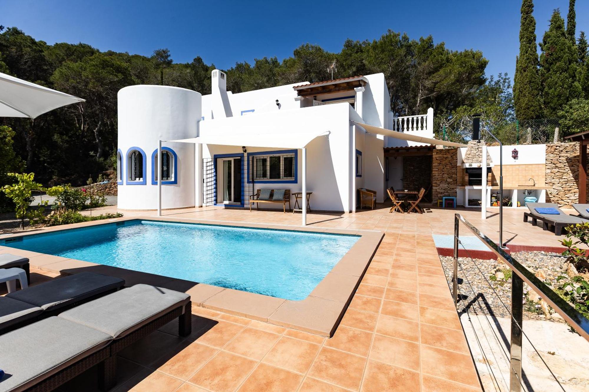 Charming Villa With Pool, Can Toni Mateu. 圣卡洛斯 外观 照片